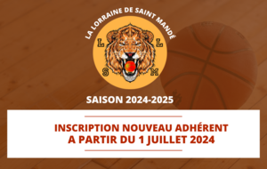 🏀Inscription nouveau adhérent 2024/2025🏀