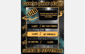 Tournoi Qualif Région U18