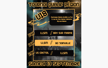 Tournoi Qualif Région U18